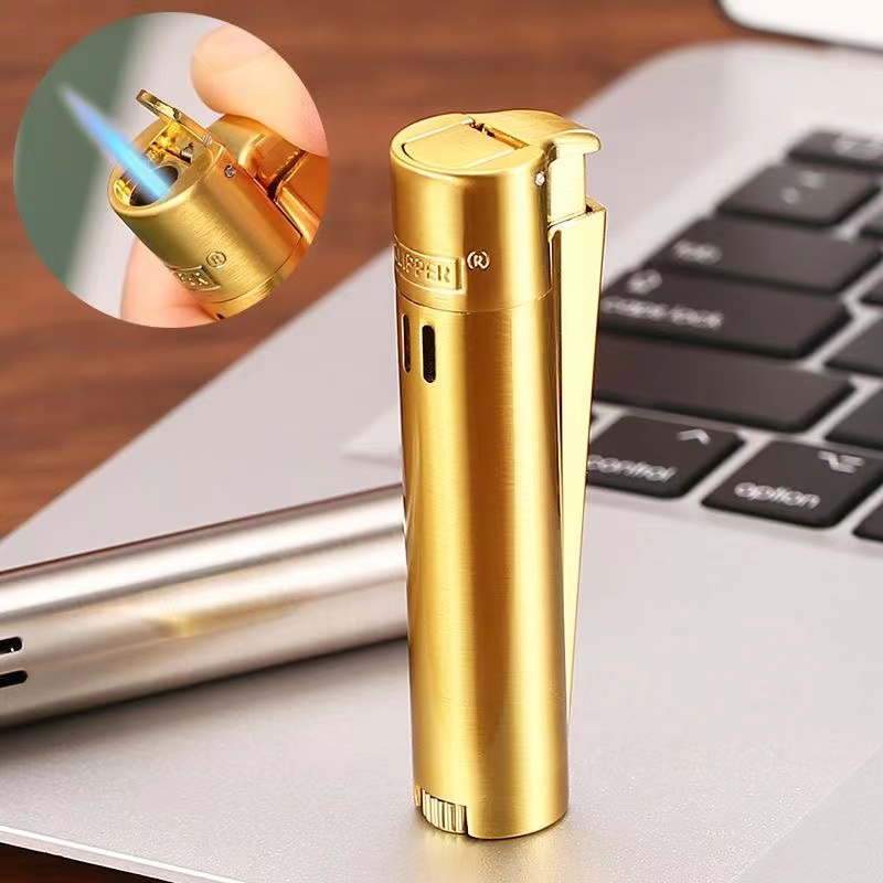 Men Accessories Gadgets - Clipper Metaal Butaan Gas Aansteker Winddichte