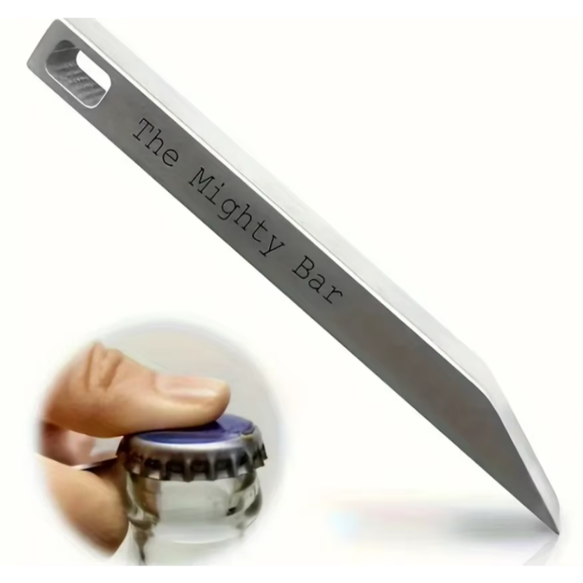Keychain Multi Tool - Mighty Bar zakmes & flesopener -