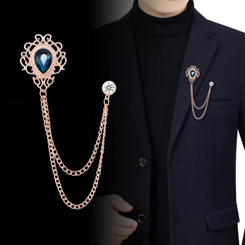 Men Accessories Jewelry - Nieuwe Vintage Kwastje Ketting Strass Kristal