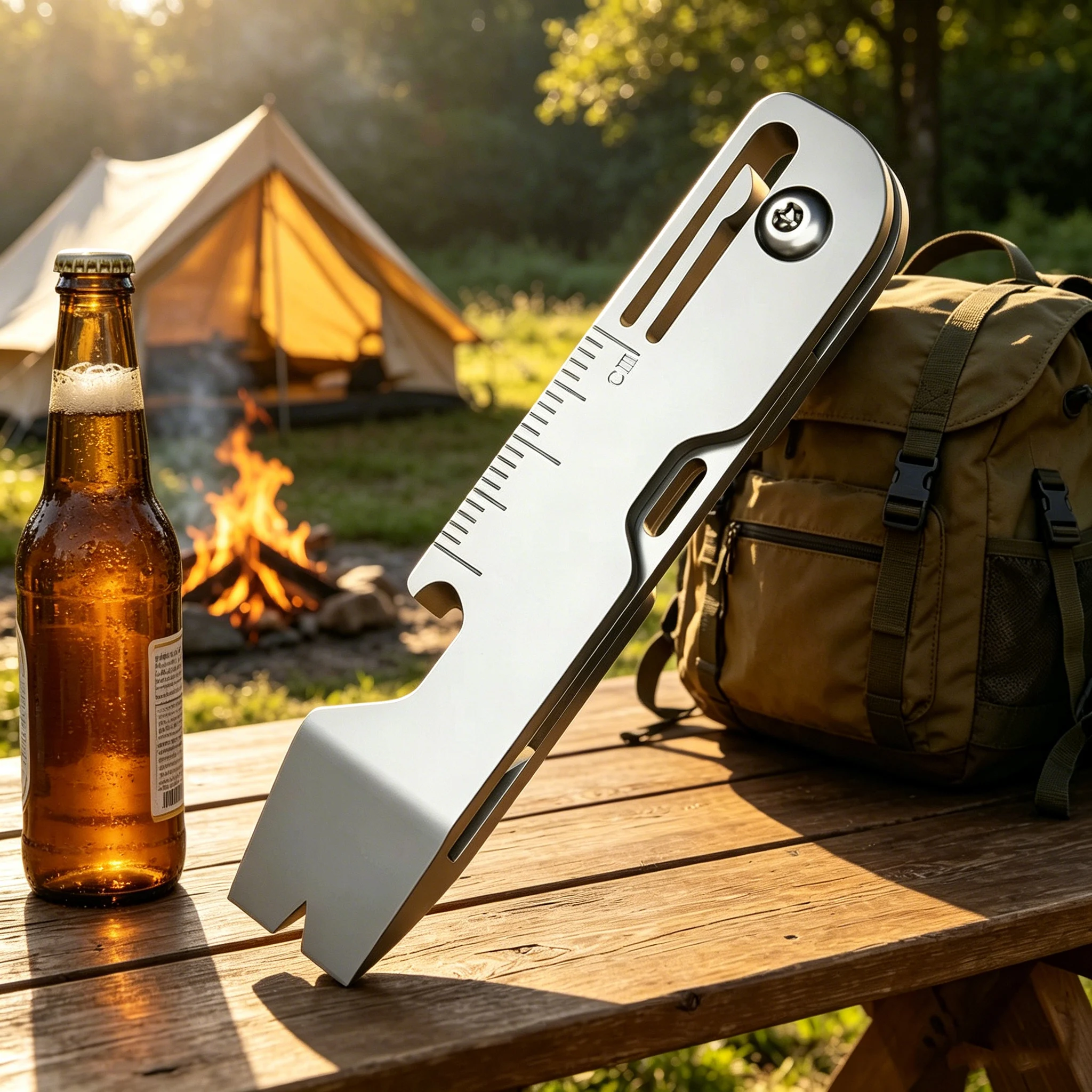 Keychain Multi Tool - Titaniumlegering multifunctionele sleutelhanger vouwmes - EDC-gereedschap