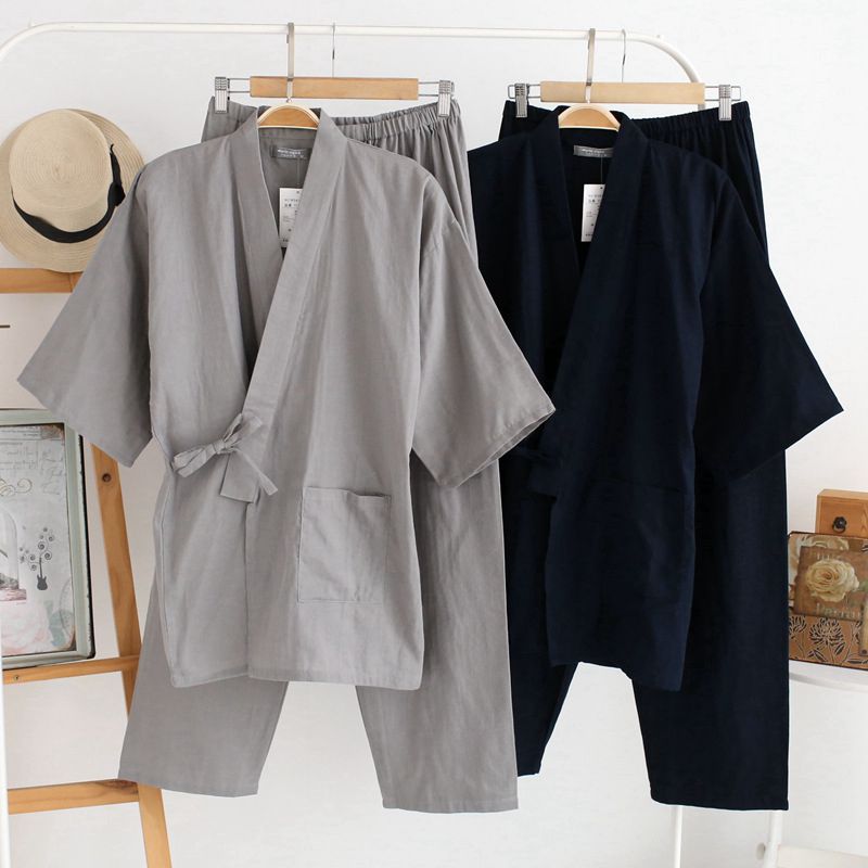Men'S Kimono Accessories - Japanse Stijl Kimono Vest Broek 2