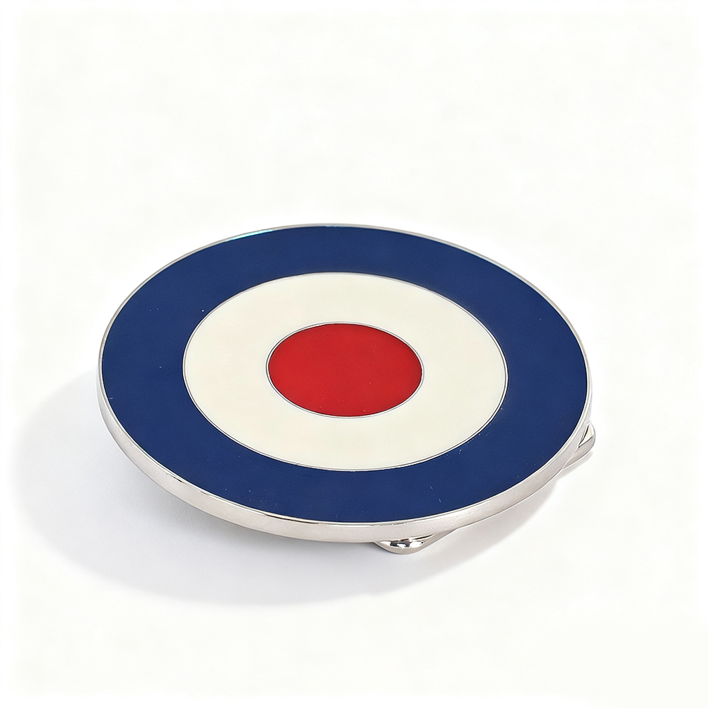Men'S Accessories Target - Retro Target Ronde Gesp 7,7 cm