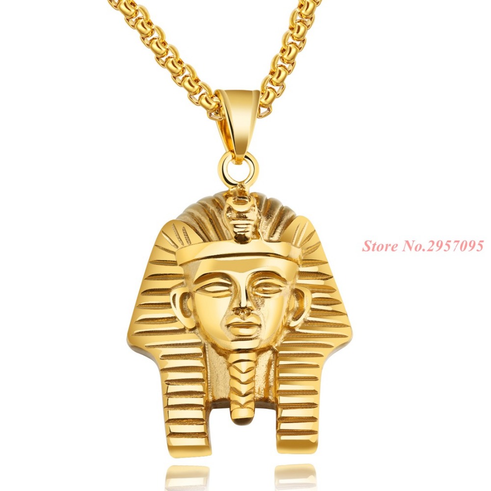 Men Accessories Egypt - Egyptische Farao Vintage Hanger Rvs Goud