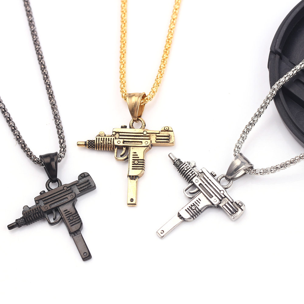 Punk Uzi pistool machinegeweer - Men Accessories Jewelry recensie en prijs