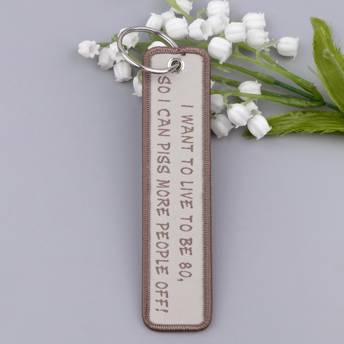 Vintage quote geborduurde sleu - Men'S Accessories Quotes recensie en prijs