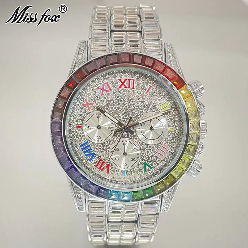 Missfox Luxe Iced Horloge Voor - Men'S Accessories Luxury Brands recensie en prijs