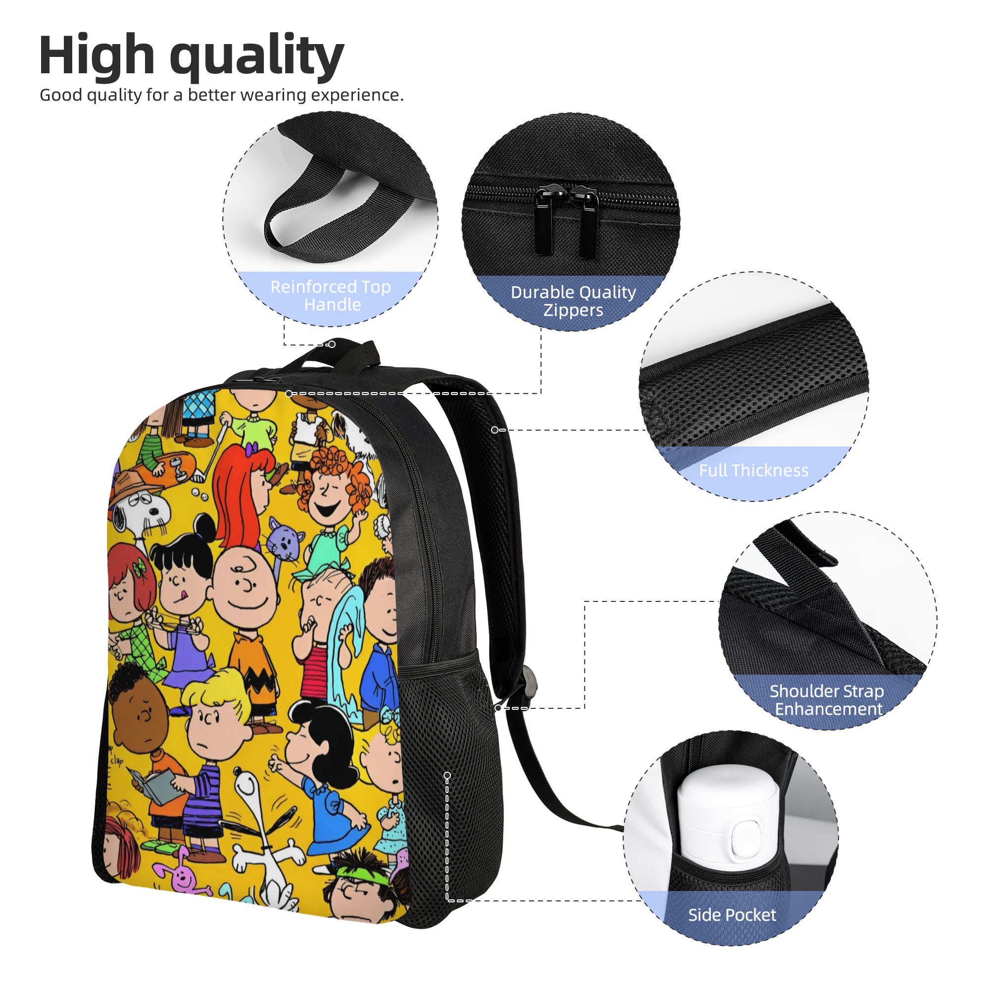 Snoopy Peanuts Fashion Rugzak  - Men'S Accessories Travel Bag recensie en prijs