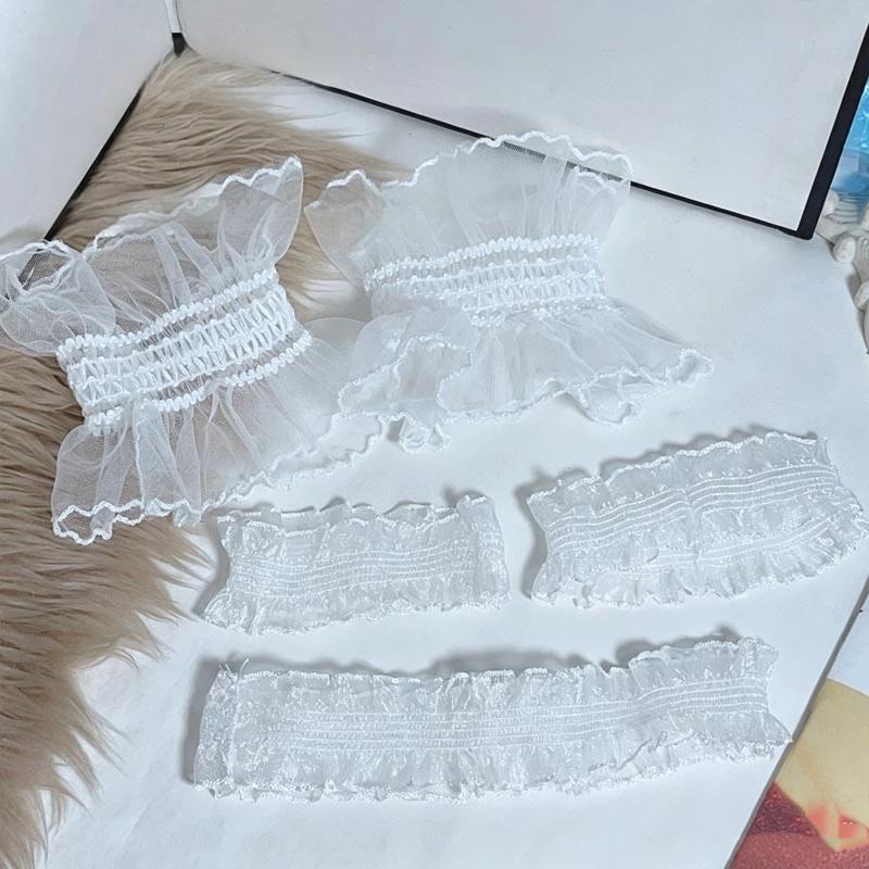1/2 stuks kant witte mesh tule - Men Accessories Tips recensie en prijs