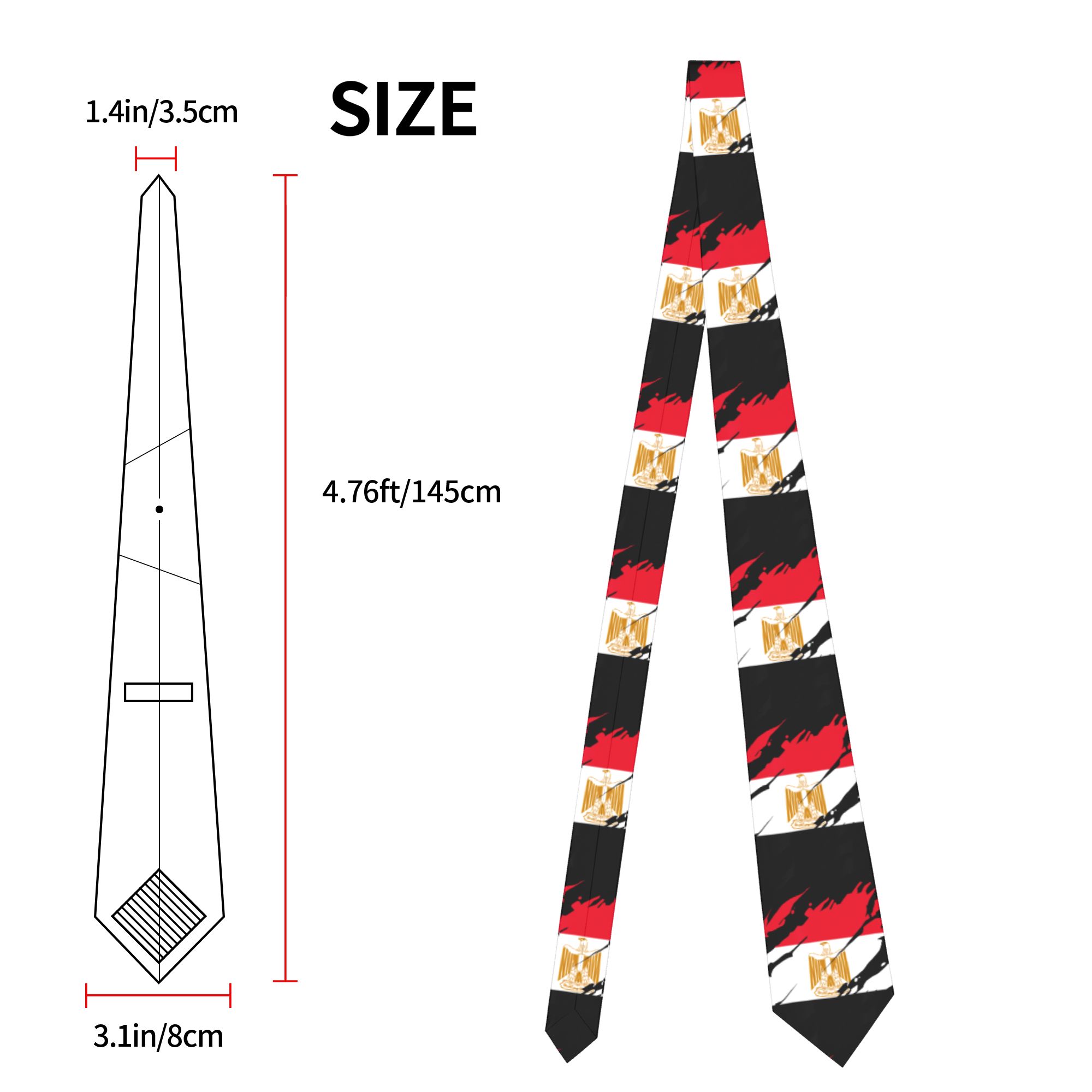 Egypte Egyptische vlag stropda - Men Accessories Egypt recensie en prijs