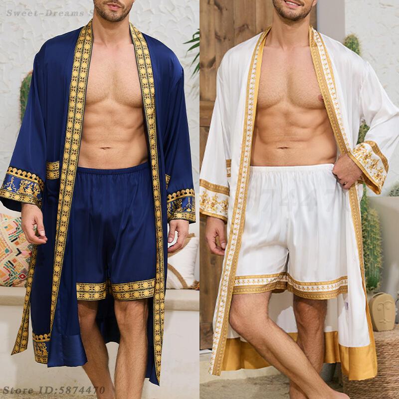 Mannen Lange Gewaad Pyjama Set - Men'S Kimono Accessories recensie en prijs