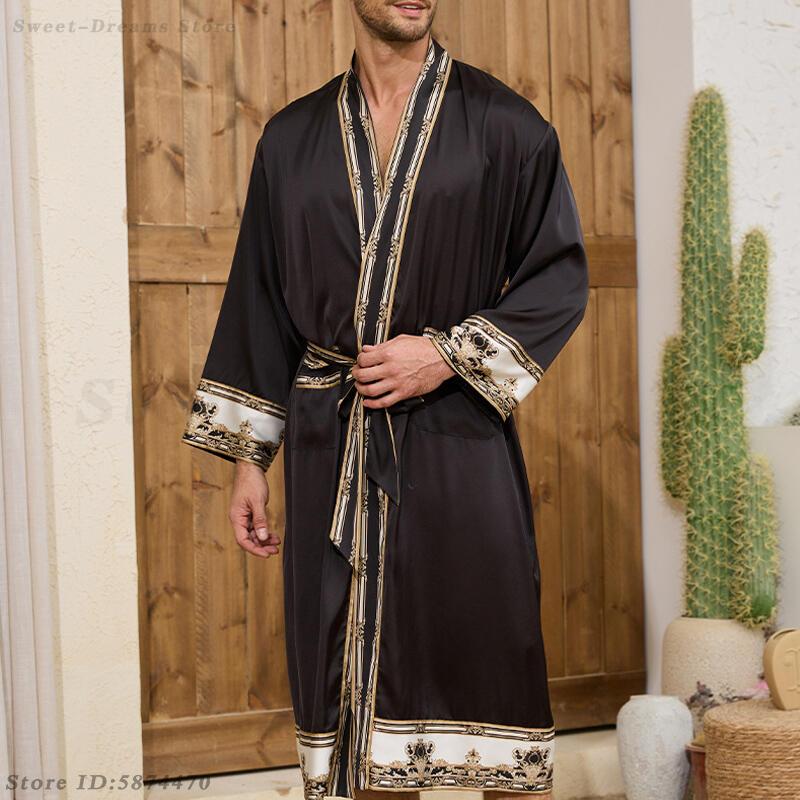 Mannen Lange Gewaad Pyjama Set - Men'S Kimono Accessories recensie en prijs