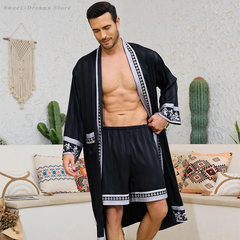 Mannen Lange Gewaad Pyjama Set - Men'S Kimono Accessories recensie en prijs