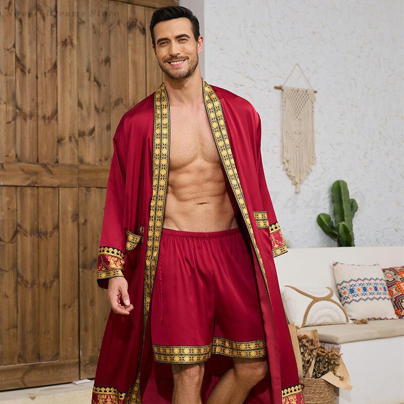 Mannen Lange Gewaad Pyjama Set - Men'S Kimono Accessories recensie en prijs
